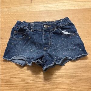 Garanimals Blue Denim Shorts with Colorful Paint Spot Dots